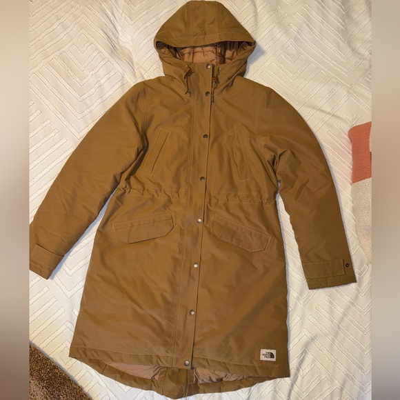 North Face Arctic Parka - Size Large - tan colour - Picture 1 of 5